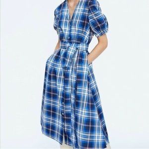 NEW ZARA CHECKERED PRINT DRESS